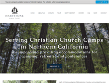 Tablet Screenshot of hartstonebiblecamp.org